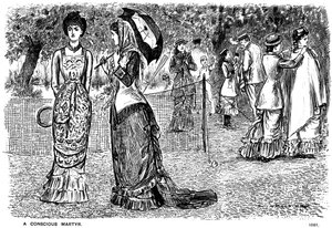 Een bewuste martelaar, 1881 door George du Maurier