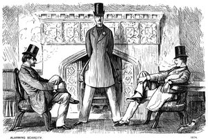 Alarmerende Schaarste, 1874 door George du Maurier