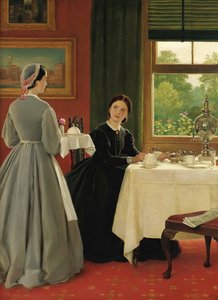Middagthee, 1865 door George Dunlop Leslie