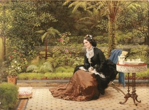 Vijf uur, ca. 1874 door George Dunlop Leslie