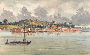Binnenhaven, zuidzijde, Singapore door George E.L.S. Sanford