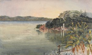 Singapore, Binnenhaven, aug 1862 door George E.L.S. Sanford