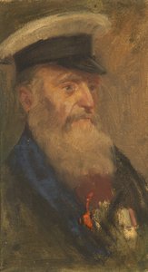Portret van W. Barnes, 97e, c. 1920 door George Edmund Butler