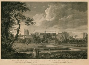 Een uitzicht op het Paleis van de Aartsbisschop van Canterbury in Lambeth, Surrey door George Edward Robertson