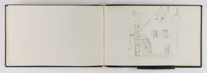 (Schetsboek) Oude straat in Vevey door George Elbert Burr