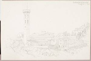 Kathedraal, Fiesole door George Elbert Burr