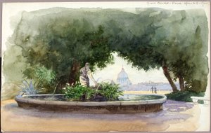 Van Pincio, Rome door George Elbert Burr