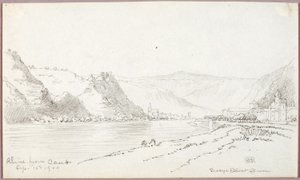Rijn, van Caub door George Elbert Burr