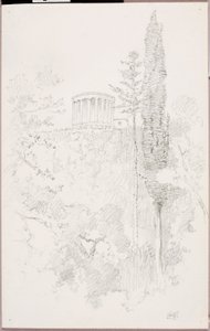 Tempel van de Sibillen, Tivoli door George Elbert Burr