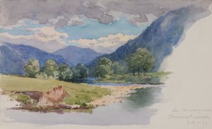 De Conway, bij Llanrwst, Wales door George Elbert Burr