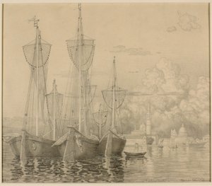 Visboten Venetië door George Elbert Burr