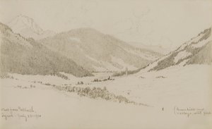Ten westen van Toblach, Tirol door George Elbert Burr