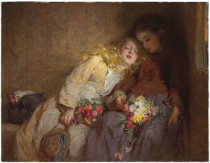 De terugkeer naar huis, 1873 door George Elgar Hicks