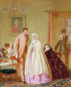 Het Huwelijksontbijt, 1862 door George Elgar Hicks