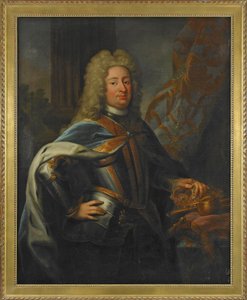 Portret van Frederik I, koning van Zweden en prins van Finland
