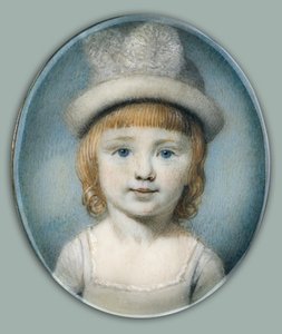Portret van een Kind door George Engleheart