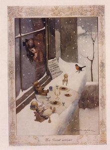 De Gast Arriveert, uit "The Graphic Christmas Number" door George Ernest Studdy