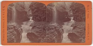 Watkins Glen landschap, Rainbow Falls en Triple Cascades
