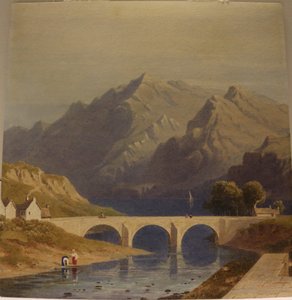 Uitzicht vanaf Fort Augustus, Caledonisch Kanaal, ca. 1830 door George Fennel Robson