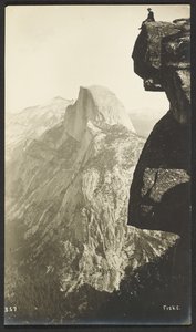Glacier Point (3200 voet) en Half Dome (5000 voet)