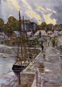 Padstow, regen trekt weg