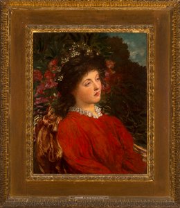 Portret van Eveleen Tennant (later Mrs F.W.H. Myers) 1876