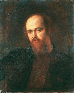 Portret van de schilder Dante Gabriel Rossetti