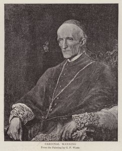 Henry Edward Manning, Engelse katholieke kardinaal en aartsbisschop van Westminster door George Frederick (after) Watts