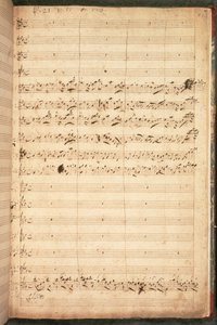 Originele partituur voor het kroningsanthem voor George II en koningin Caroline door George Frederick Handel