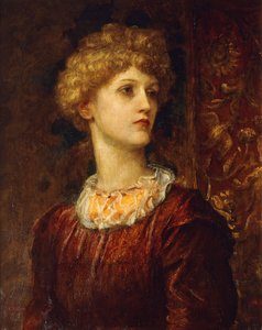 Portret van Dorothy Dene, buste lengte door George Frederick Watts