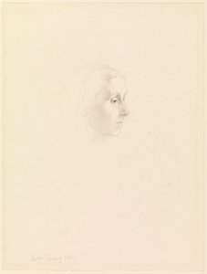 Studie voor Portret van Emily Tennyson, 1862