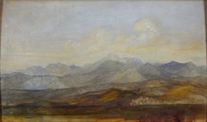 De Carrara-bergen vanuit Pisa, 1845-1846