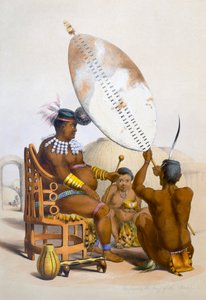 Umpanda de Koning van de Amazulu, 1849 door George French Angas