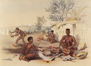 Zulu smeden aan het werk