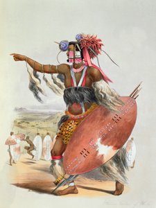 Zulu krijger, Utimuni, neef van Chaka de overleden Zulu koning