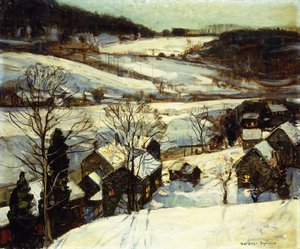 Winter Schemering door George Gardner Symons