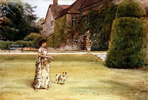 Op het gazon door George Goodwin Kilburne