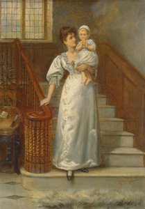 Op de Trap door George Goodwin Kilburne
