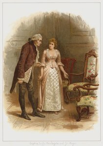 Sophia, Lady Newdegate, en Sir Roger door George Goodwin Kilburne