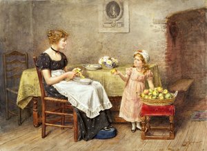 De kleine hulp door George Goodwin Kilburne