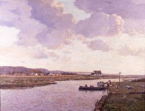 Rhyl Estuarium, Noord-Wales door George Graham