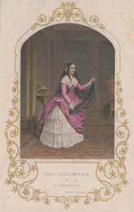 Miss Fitzpatrick als Katharina, De Getemde Feeks, 1851