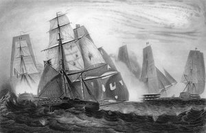 Onverschrokken gedrag van Kapitein Charles Napier, 15 april 1809, ca. 1857