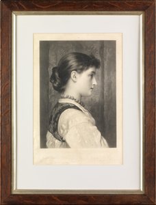 Viola (mezzotint) door George H. Every