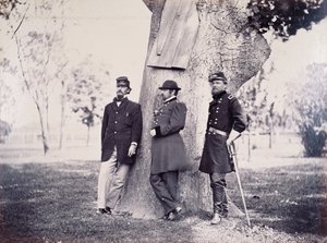 Generaals Hancock (1824-86) Smith en Newton, 1862 door George H. Houghton