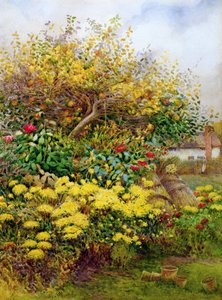 De wirwar van de herfst, Temple Grafton, Warwicks door George H. Hughes