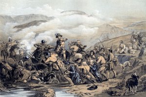 De slag bij Drumclog, 1679 19e eeuw door George Harvey