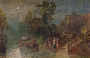 Maanlicht: het Terras, Haddon Hall, 1873, 1935