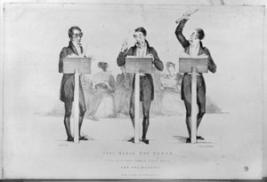 Carl Maria von Weber (1786-1826) in Covent Garden Theatre leidt zijn beroemde opera 