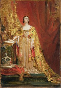 Koningin Victoria legt de kroningseed af, 28 juni 1838 door George Hayter